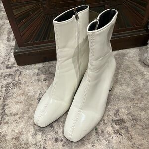 White Ankle Boots
